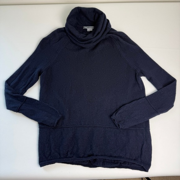 Vince Sweaters - Vince Cashmere Cowl Neck Sweater Womens XXS Navy‎ Blue Minimalist Quiet Luxury
